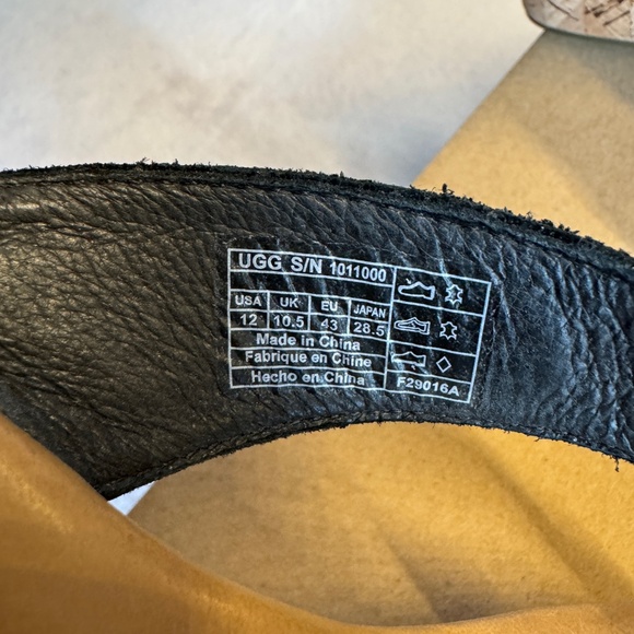 Size 12 UGG Natassia Metallic Basket Cork Flip Flop Wedge Sandals - Picture 3 of 10